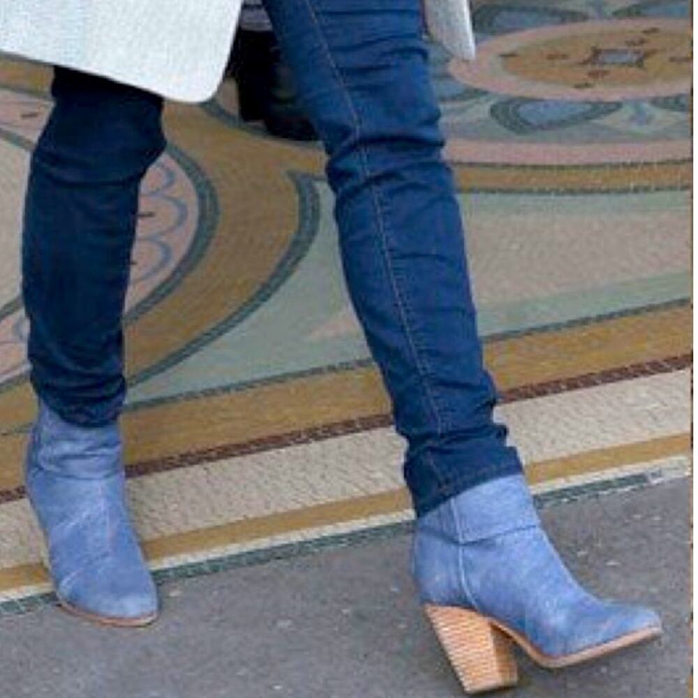 Rag & Bone size 39 Blue canvas Woman's Ankle Boots